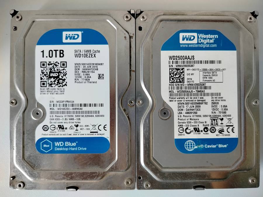 Salvage SATA hard drives | For repairs/spares/scrap | Lot of 7