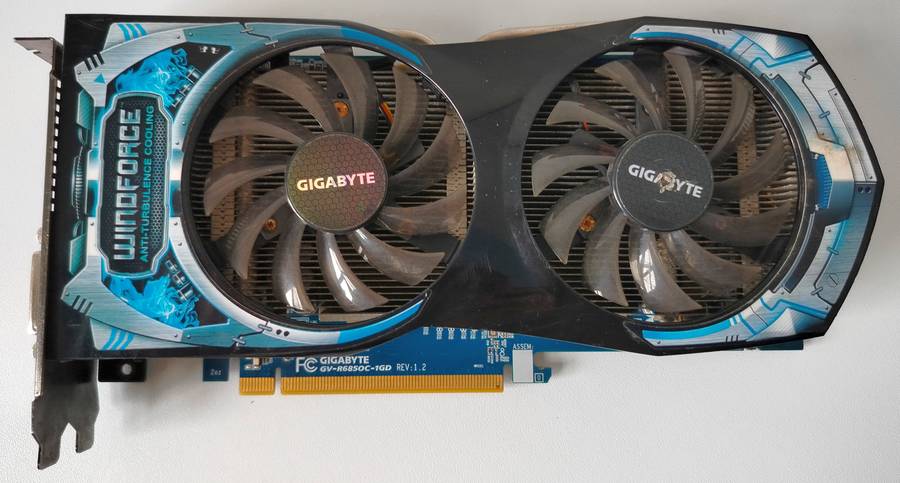 Dead Gigabyte Radeon HD 6850 GPU | For spares or repair | Does not power on