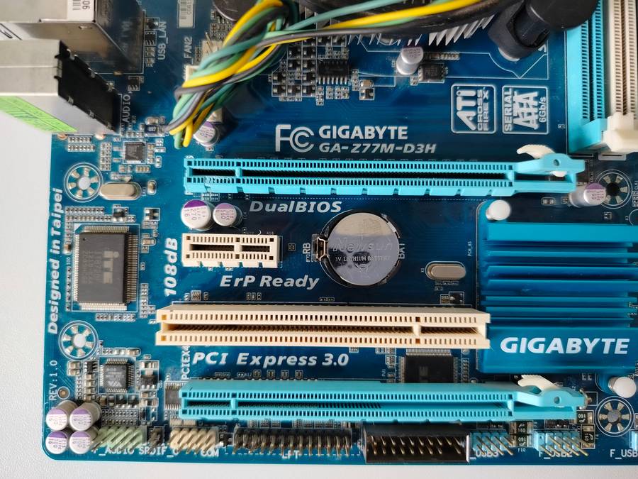 Gigabyte Z77 motherboard + Intel i5-3470 CPU + 2GB DDR3 RAM
