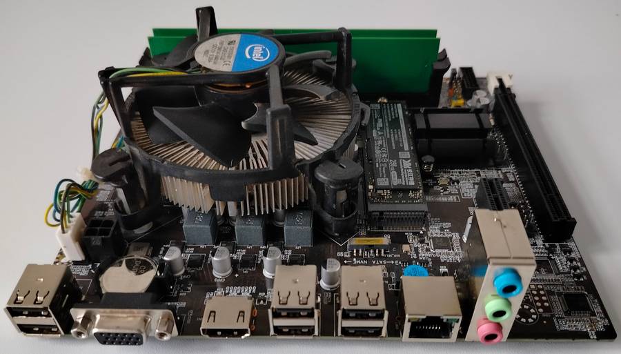 Intel H61M board + Core i7 3770 CPU + 256GB M.2 SSD + 8GB RAM + Windows 11 Pro (activated)