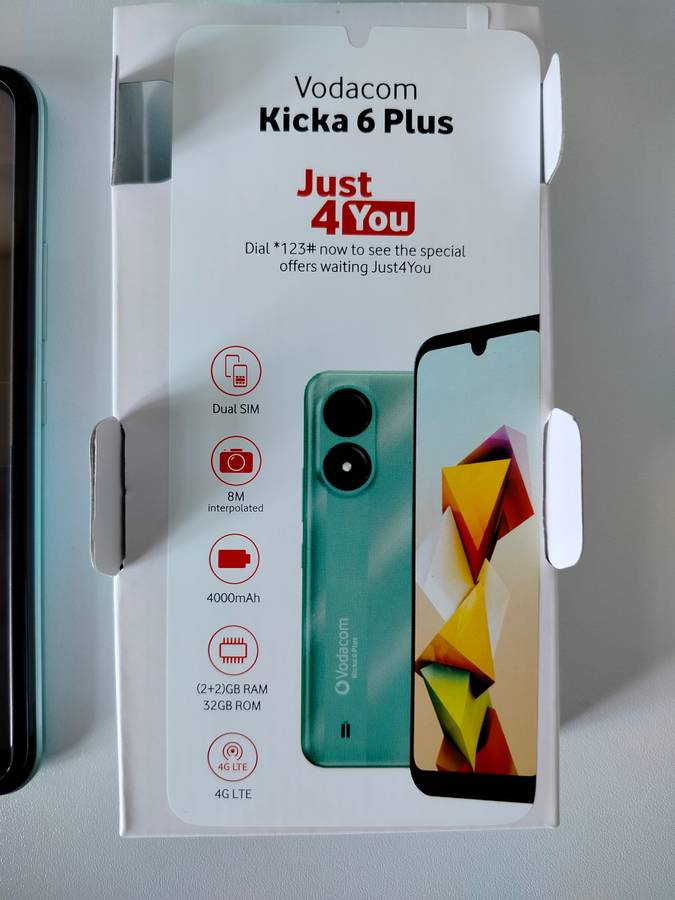 Vodacom Kicka 6 Plus | 2GB+2GB RAM | 32GB Storage