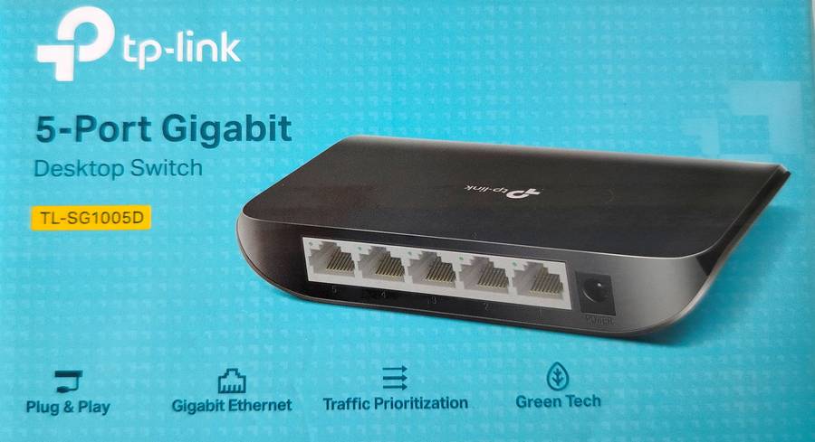TP Link Gigabit Switch | 5-port | In box like new