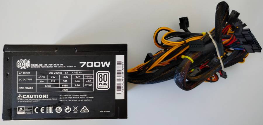 Cooler Master 700W 80 Plus Power Supply