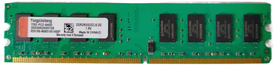 Kingston 2GB DDR2-800 PC2-6400 CL6 RAM