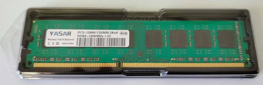 8GB DDR3-1600 PC3-12800 RAM