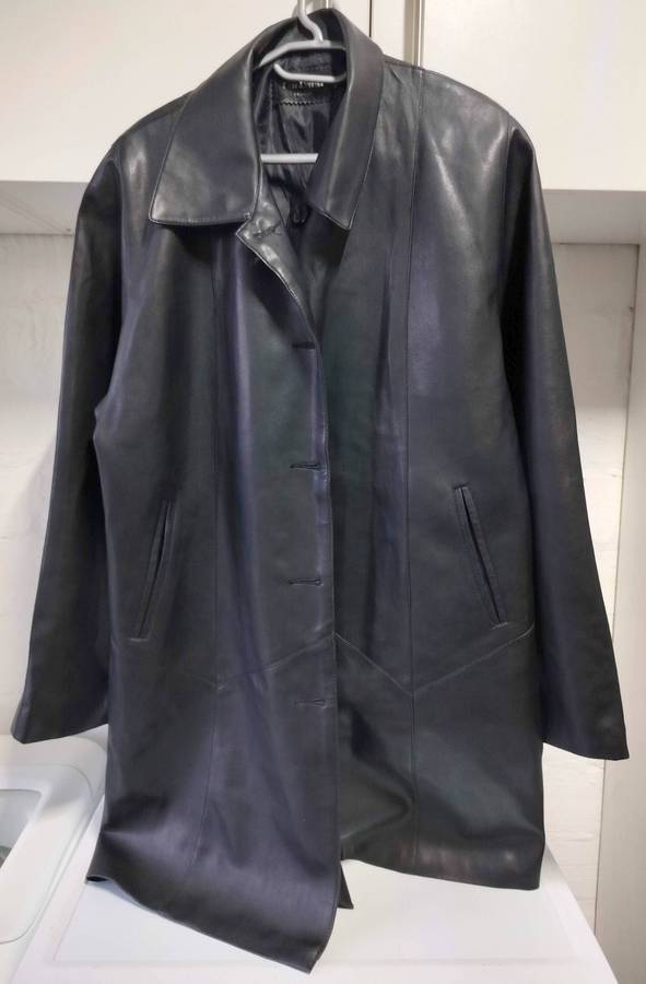 DanDansi XXL faux leather blazer