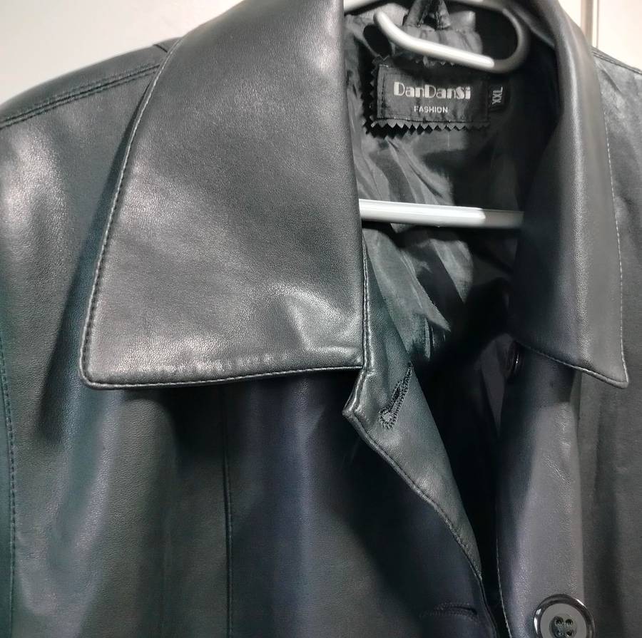 DanDansi XXL faux leather blazer