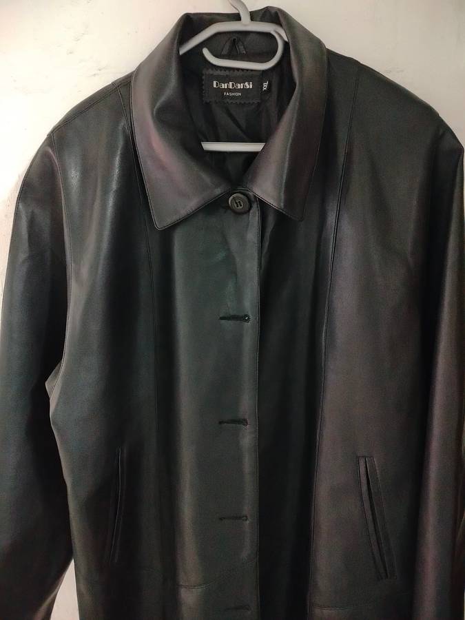 DanDansi XXL faux leather blazer