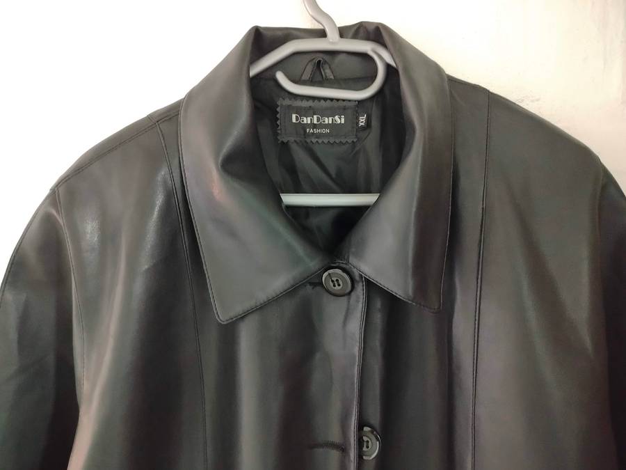 DanDansi XXL faux leather blazer