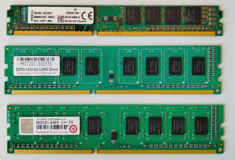 8GB DDR3 RAM (4GB + 2GB + 2GB)