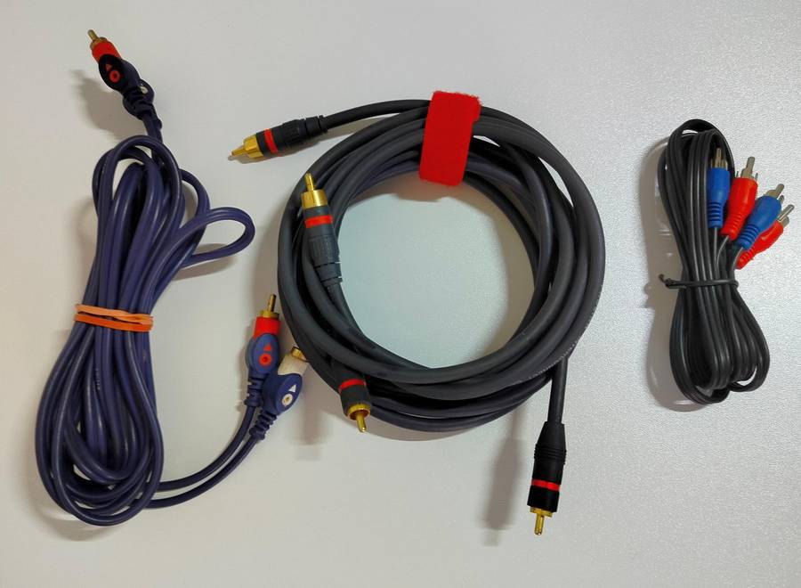 Assorted cables |3M HDMI, 1.8M DisplayPort, VGA, USB, 3M twin IEC, 3x RCA (new and used)