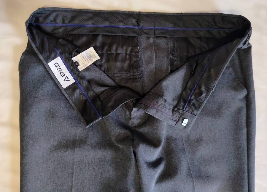 Enzo | navy shirt + grey trousers + black trousers