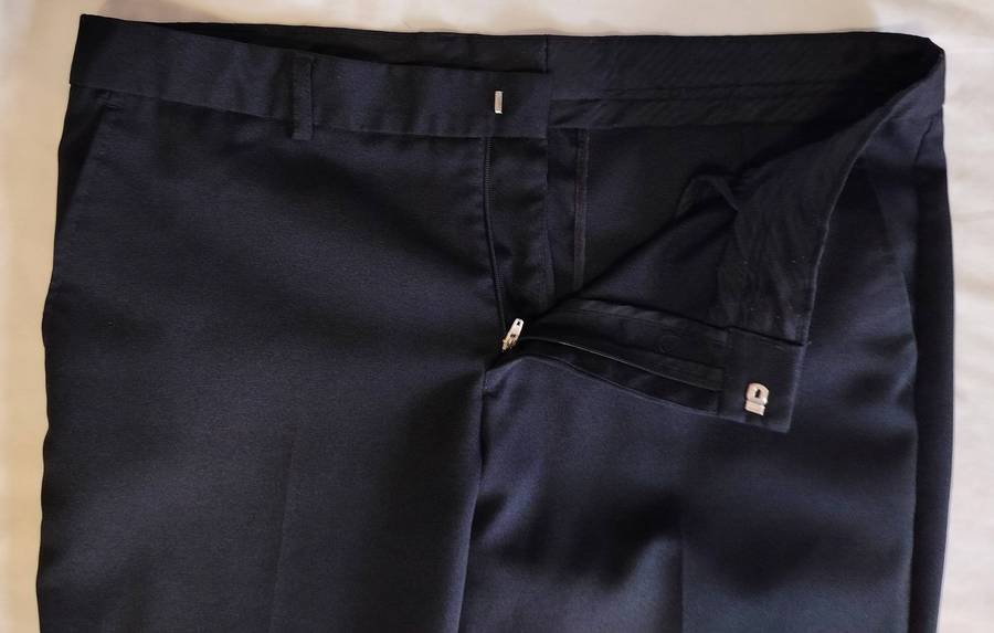 Enzo | navy shirt + grey trousers + black trousers