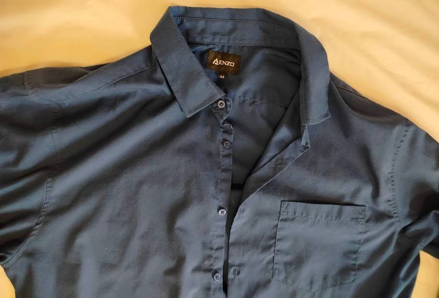 Enzo | navy shirt + grey trousers + black trousers