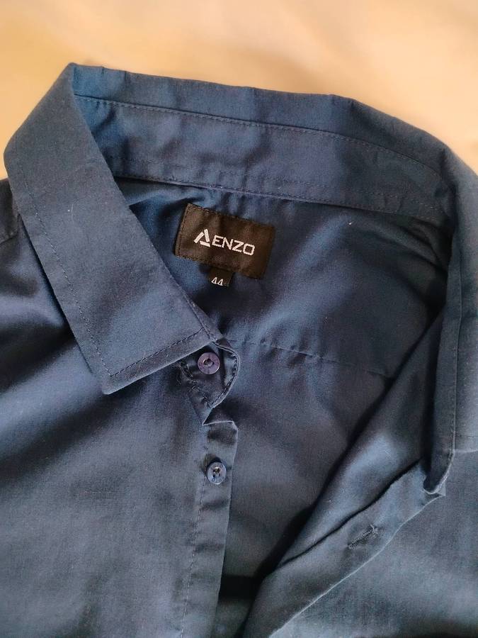 Enzo | navy shirt + grey trousers + black trousers