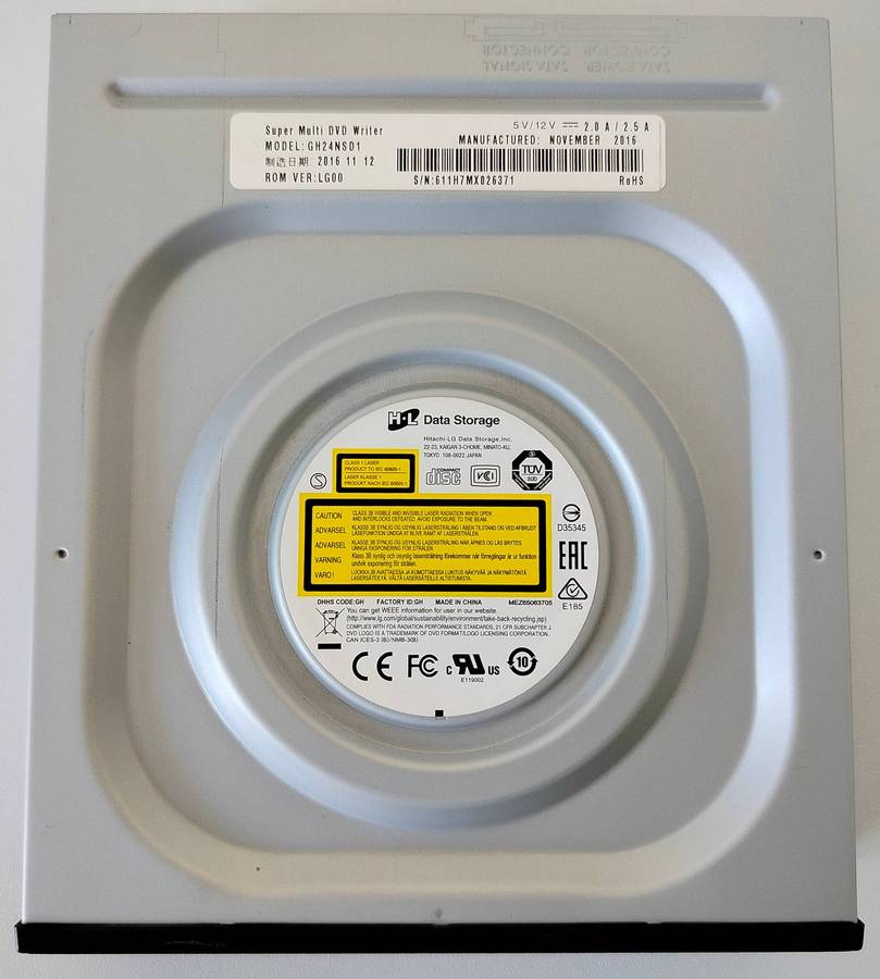Hitachi LG DVD Writer | Black | Model : GH24NSD1