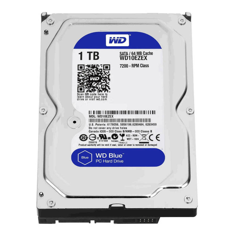 WD Blue 3.5-inch 1TB Serial ATA III Internal Hard Drive WD10EZEX | 100% Health | 100% Performance