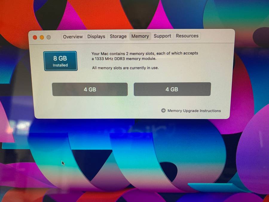 2012 Apple MacBook Pro 13" - Dual Core i5 2.5GHz | 8GB RAM, |500GB HDD | MacOs Monterey