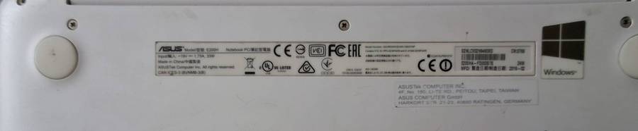 Asus Vivobook E200HA 11.6" Intel Atom x5 Z8300 1.44GHz 2GB 32GB ** CHARGER NOT INCLUDED**