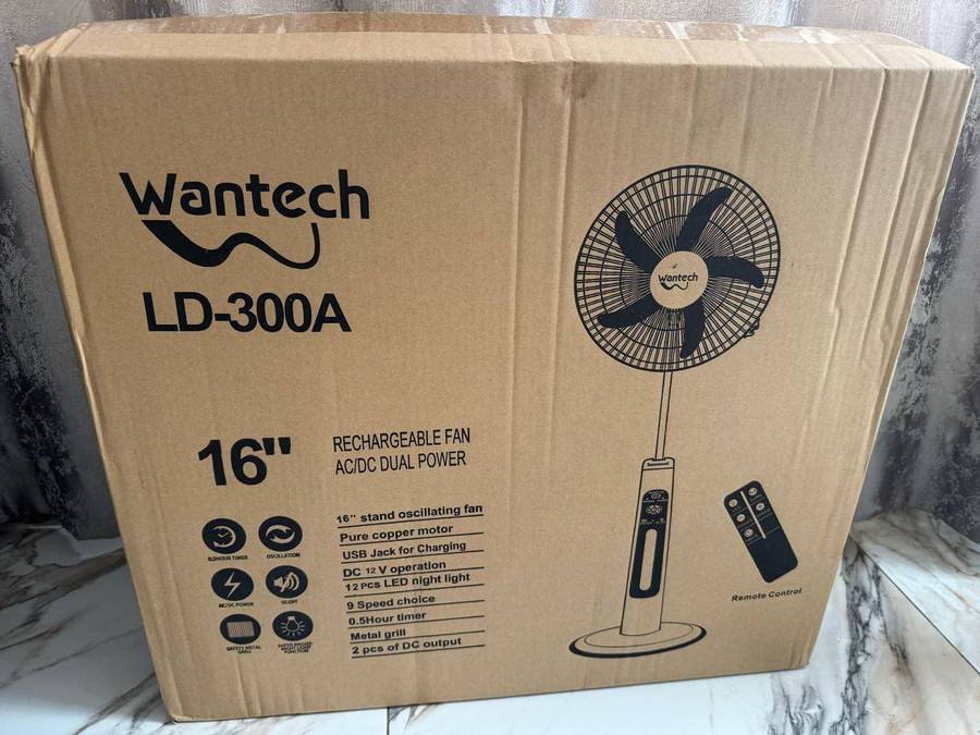 Wantech 16" Rechargeable Fans