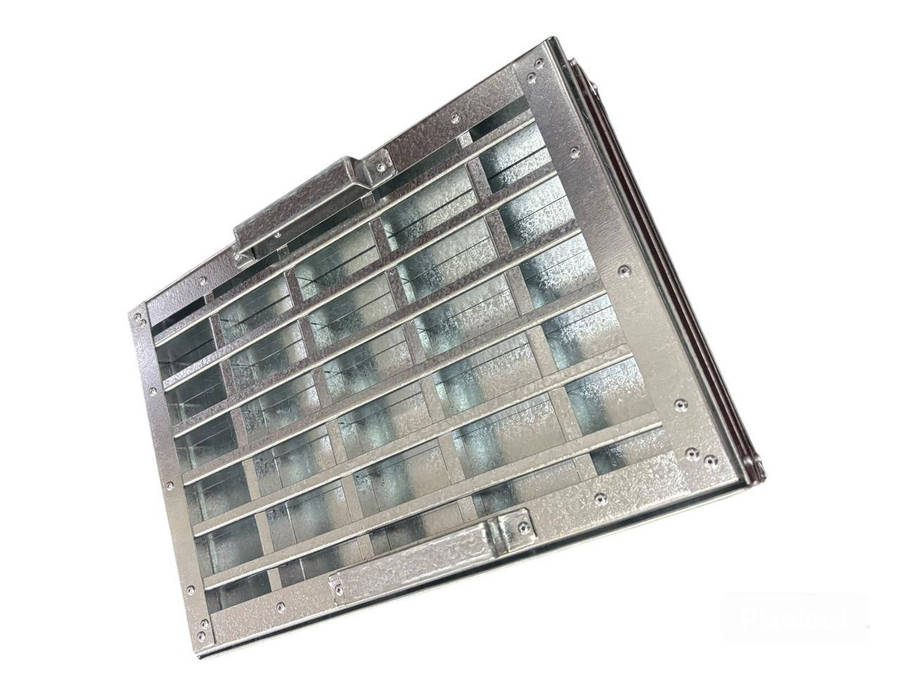 Steel Rusk and Fudge Mould Tray - 35 Cavity Baking Cutter Mold