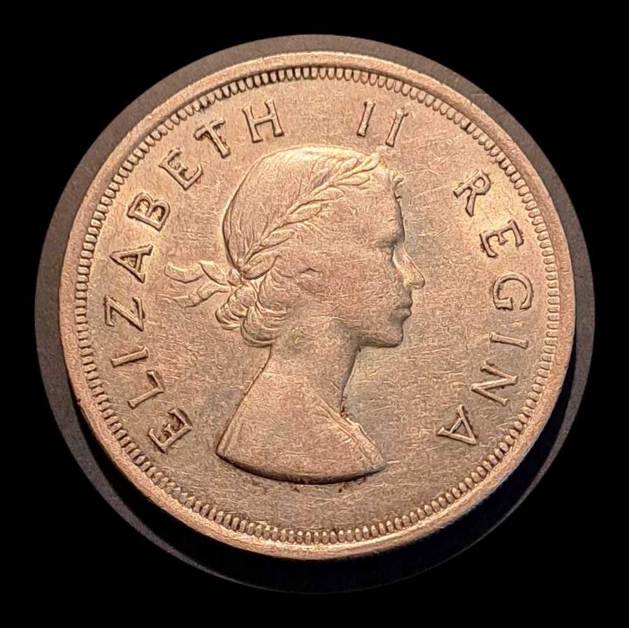 1954 Silver Union of South Africa Crown 5 Shillings Low Mintage 17040   ***Crazy Wednesday***