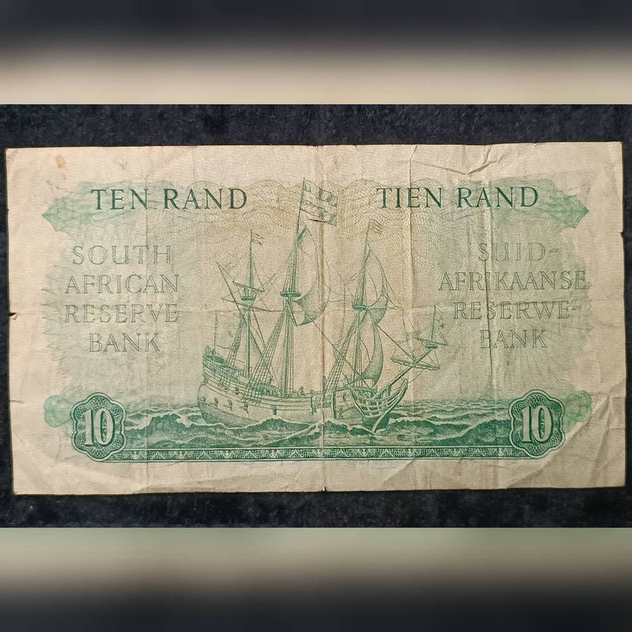 Banknote South Africa ten rand 1961