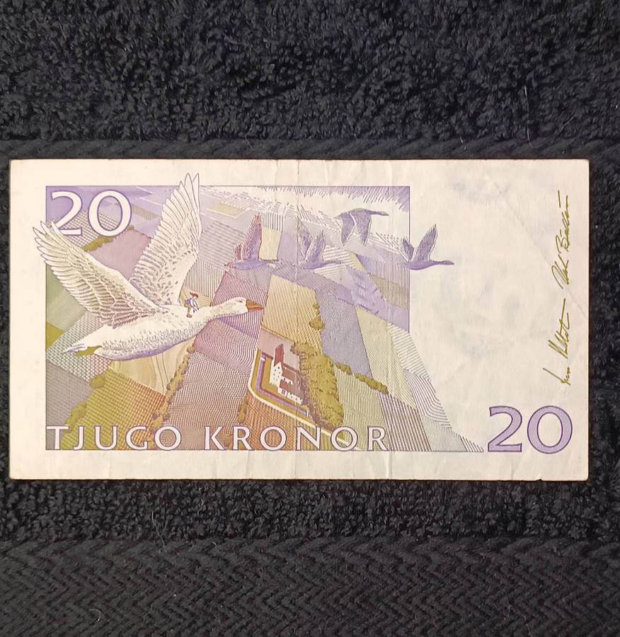 Banknote Swedish 20 kronor 90s