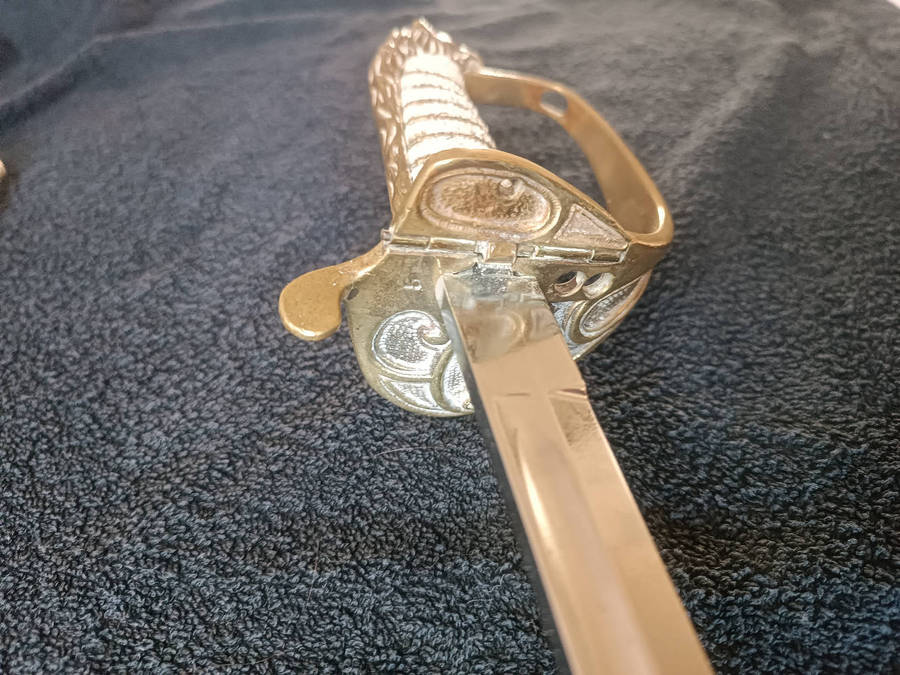 South African Navy Officers Sword and scabbard by Gieves of UK pre 65