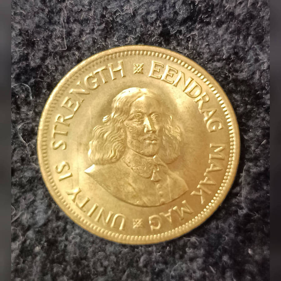 South Africa 1 cent coin 1961 AU
