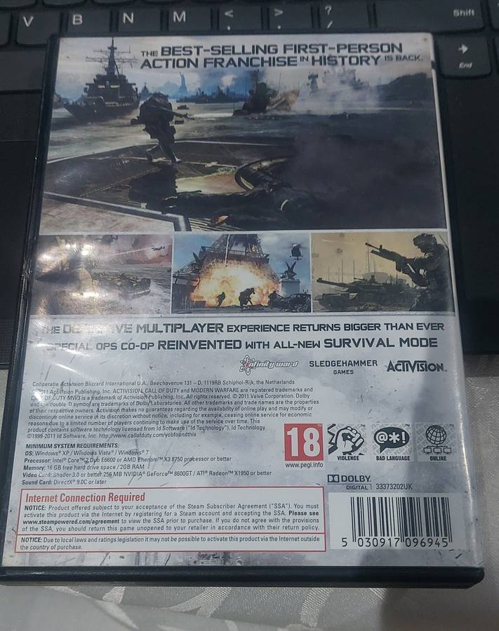 CALL OF DUTY MW3 PC DOUBLE DISC
