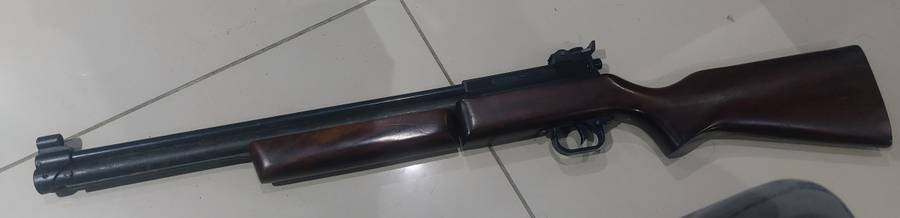 1000 FPS CANNON SUPER VINTAGE AIR PUMP RIFLE / RARE FIND LIKE BRAND NEW VERY POWERFUL BOLT ACTION