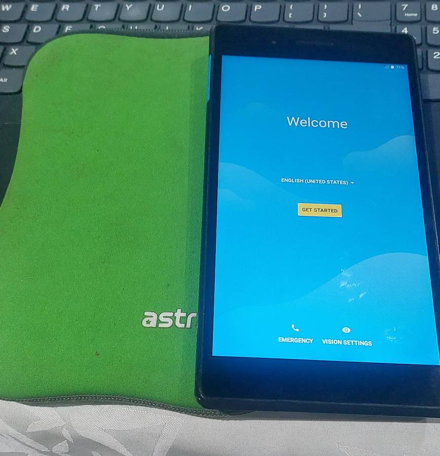 LENOVO 7 INCH TAB WITH CASING SEE PICTURES FOR SPECS