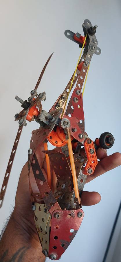 VINTAGE MECHANO HELICOPTER