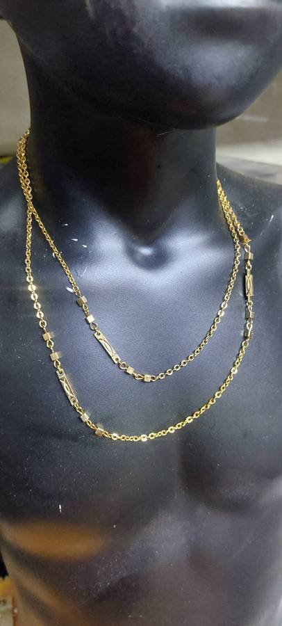 Vintage 80cm neck chain can be doubled nice weight