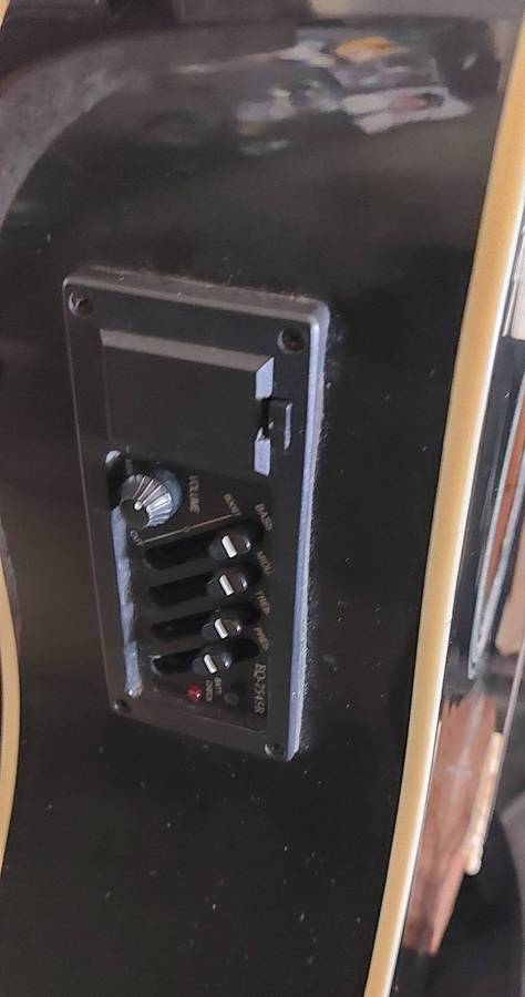 Oscar Schmidt Acoustic/Electric Guitar missing 1 string incl carry bag