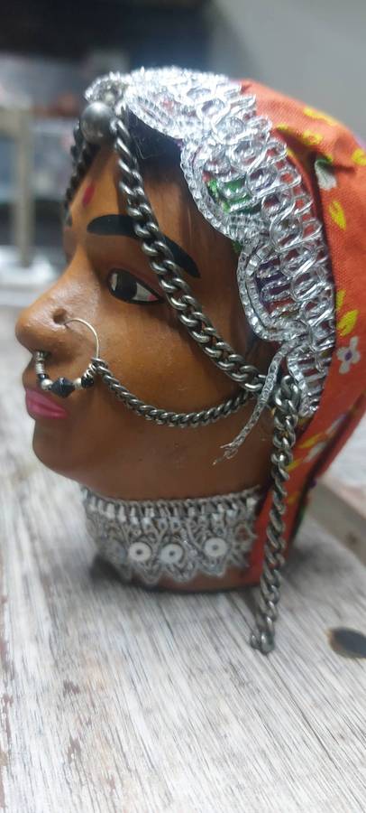 Terracotta Exotic  Statue Rajasthani Famous Tribal Ethnic Figure