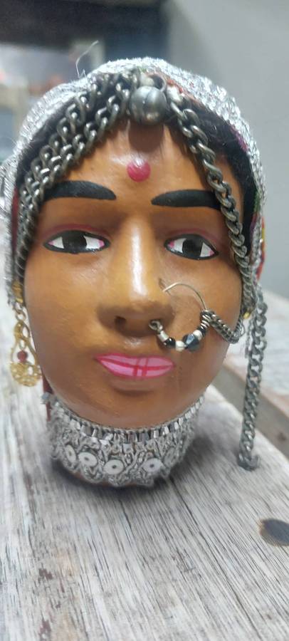 Terracotta Exotic  Statue Rajasthani Famous Tribal Ethnic Figure