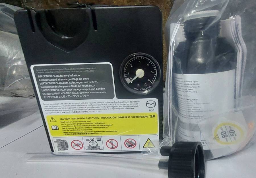 Mazda 6 bar complete tyre mobility kit