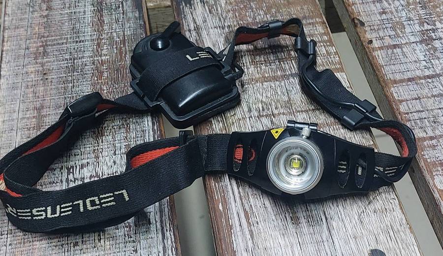 Head torch Led lenser controllable