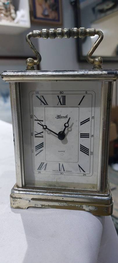 vintage made in Germany Hermle mantle  clock.