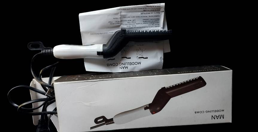 mens beard and hair styler iron