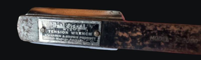 VINTAGE DUEL SIGNAL WARREN AND BROWN TORQUE WRENCH