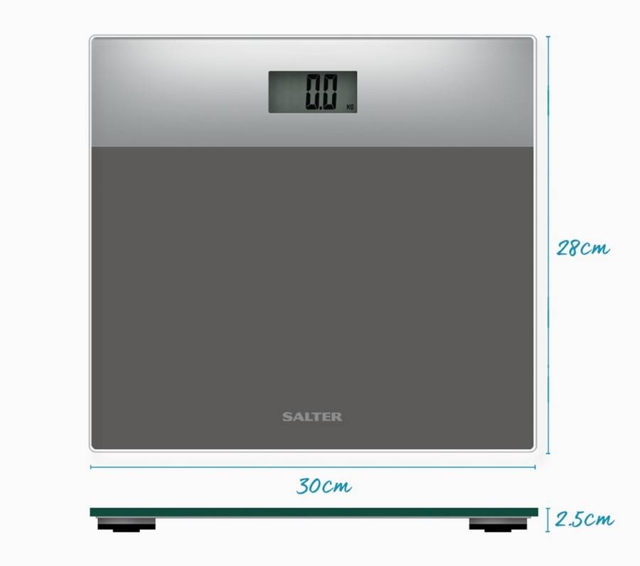SALTER BATH SCALE GLASS LIKE NEW