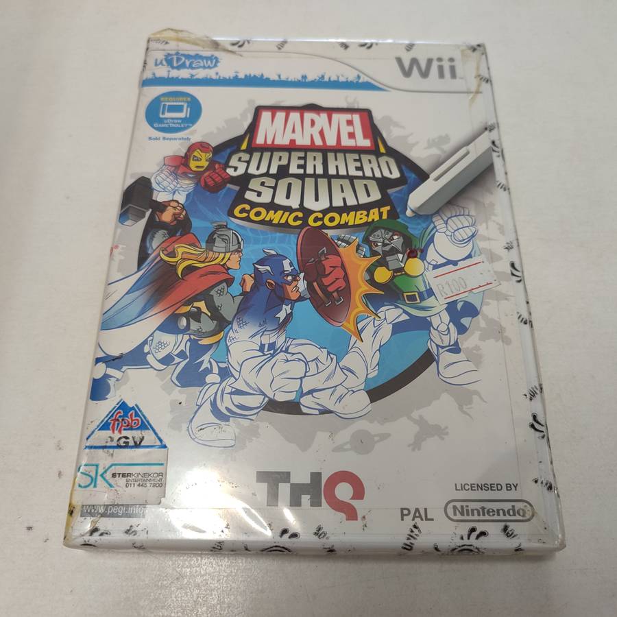 Marvel Super Hero Squad uDraw Nintendo Wii New Sealed