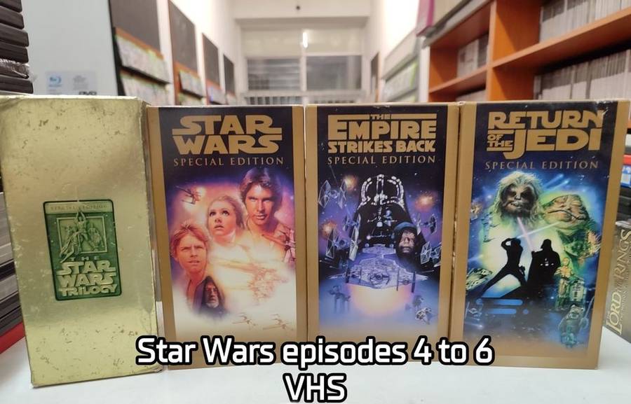 Star Wars Episodes 4 to 6 VHS set