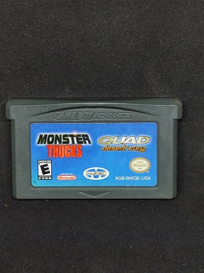 Monster Trucks / Quad Desert Fury 2 in 1 Nintendo Gameboy Advance Cartridge only