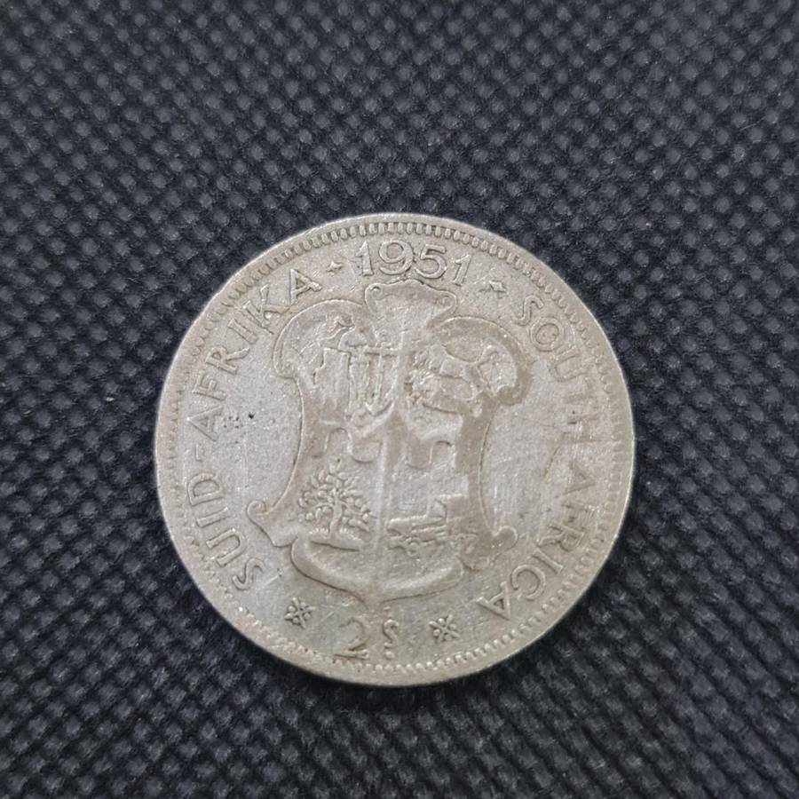 1951 SOUTH AFRICAN 2  SHILLING