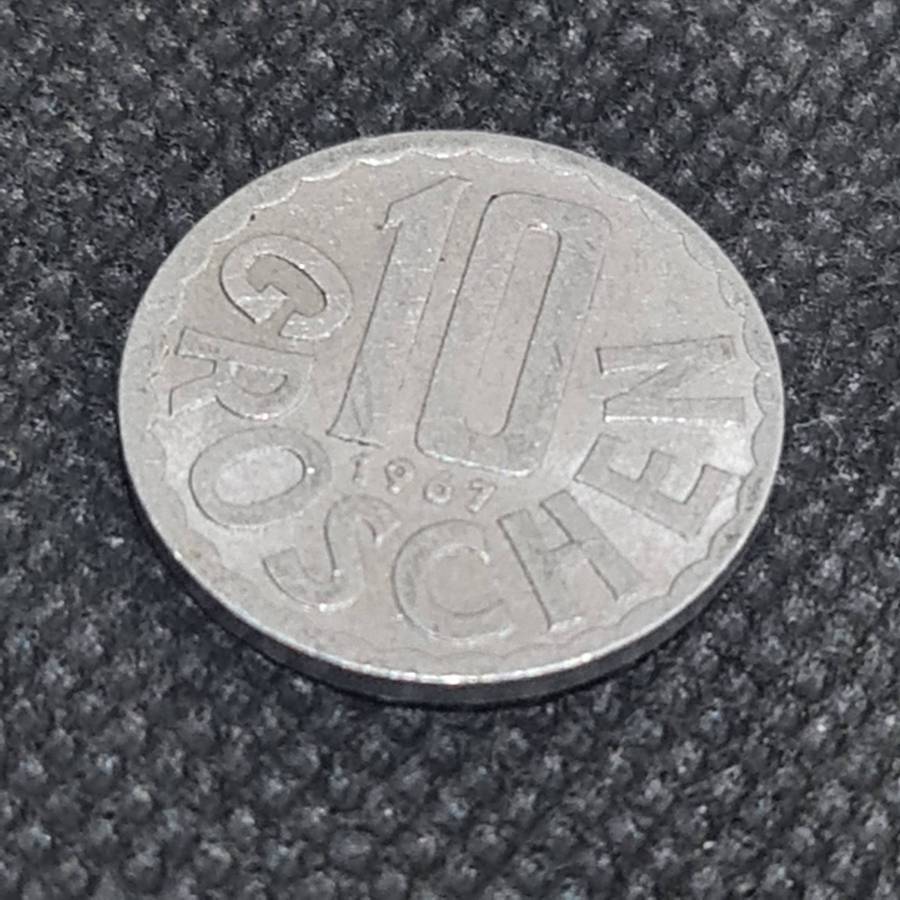 1967 AUSTRIA  10 GROSCHEN