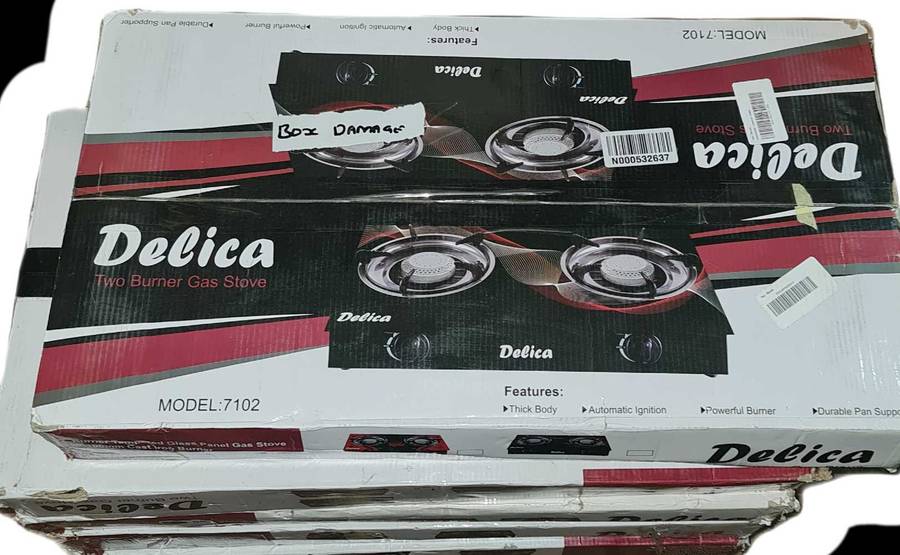 DELICA GLASS TOP GAS STOVE. FACTORY SECONDS
